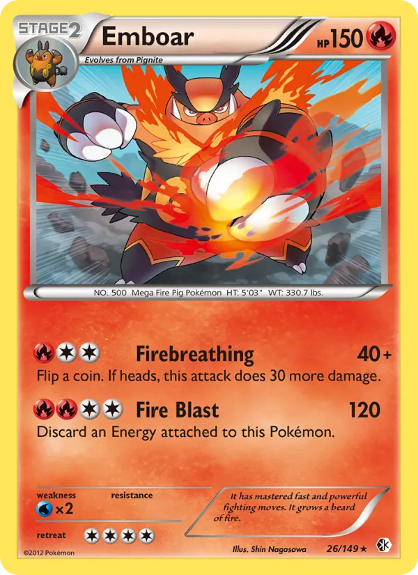 Emboar full card art