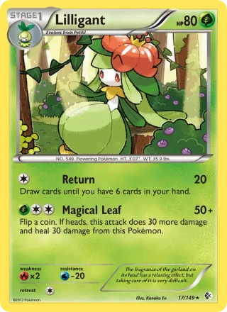 Lilligant #17 · Boundaries Crossed Pokémon card