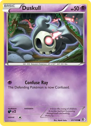 Duskull #61 · Boundaries Crossed Pokémon card