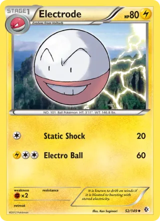 Electrode #52 · Boundaries Crossed Pokémon card