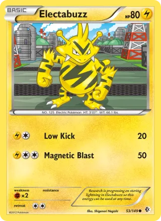 Electabuzz #53 · Boundaries Crossed Pokémon card