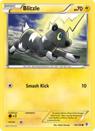 Blitzle #56 · Boundaries Crossed Pokémon card
