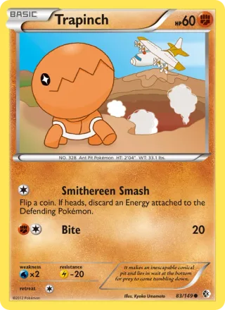 Trapinch #83 · Boundaries Crossed Pokémon card
