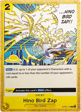 Hino Bird Zap (Luffy Deck) #OP05-116-luffy-deck · Set Sail Deck Set One Piece card