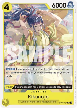 Kikunojo (Reprint) #OP06-104-reprint · ST-28: Starter Deck 28 GREEN/YELLOW Yamato One Piece card