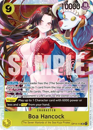 Boa Hancock #OP14-112 · The Azure Sea's Seven One Piece card