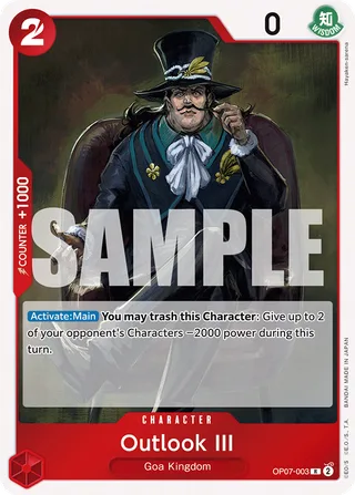 Outlook III #OP07-003 · 500 Years in the Future One Piece card