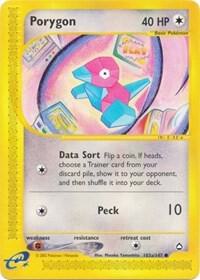 Porygon #103b · Aquapolis Pokémon card