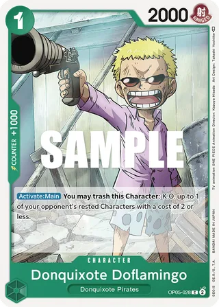 Donquixote Doflamingo #OP05-028 · Awakening of the New Era: 1st Anniversary Tournament Cards One Piece card