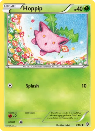 Hoppip #3 · Steam Siege Pokémon card