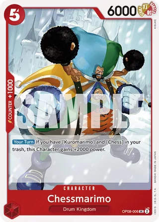 Chessmarimo #OP08-006 · Two Legends Pre-Release Cards One Piece card