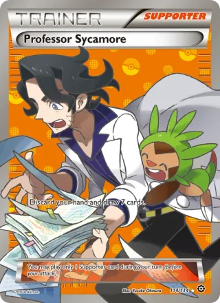 Professor Sycamore #114 · Steam Siege Pokémon card