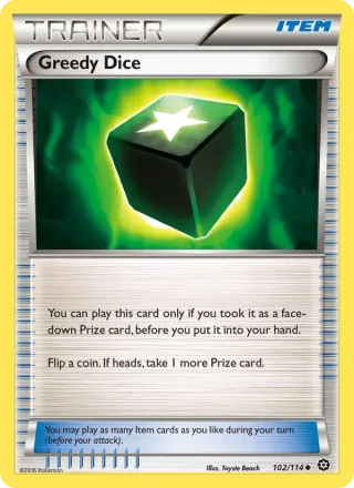 Greedy Dice #102 · Steam Siege Pokémon card