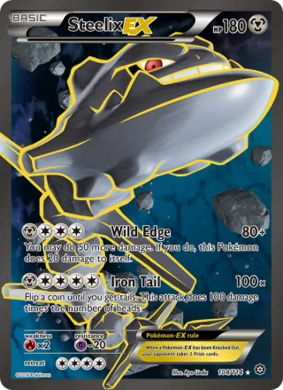 Steelix EX #108 · Steam Siege Pokémon card