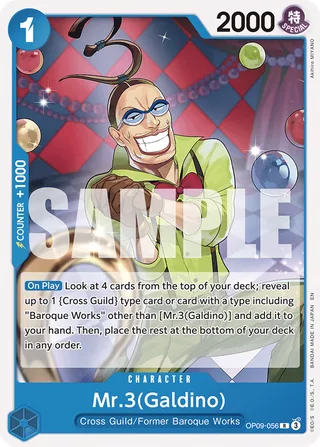 Mr.3(Galdino) (Reprint) #OP09-056-reprint · ST-25: Starter Deck 25 BLUE Buggy One Piece card