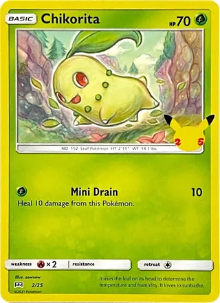 Chikorita #2 · McDonald's Collection 2021 Pokémon card