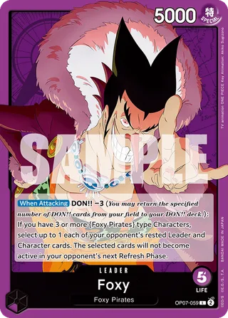 Foxy #OP07-059 · 500 Years in the Future One Piece card