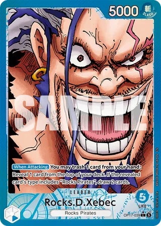 Rocks.D.Xebec (Alternate Art) #OP17-039-alternate-art · The World's Strongest Warriors One Piece card