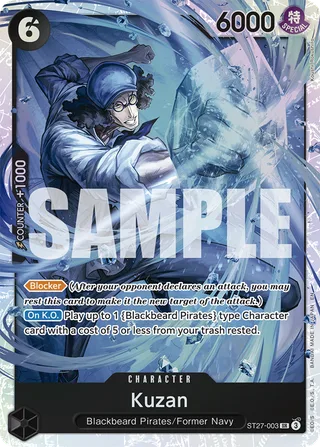 Kuzan #ST27-003 · ST-27: Starter Deck 27 BLACK Marshall.D.Teach One Piece card