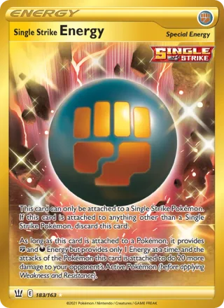 Single Strike Energy #183 · Battle Styles Pokémon card