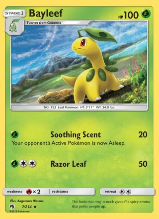 Bayleef #7 · Lost Thunder Pokémon card