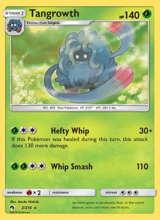 Tangrowth #2 · Lost Thunder Pokémon card