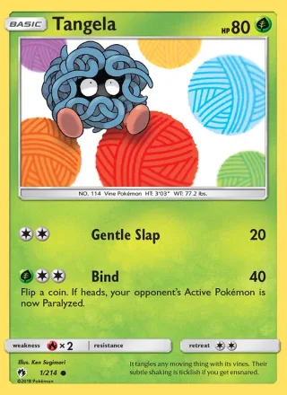 Tangela #1 · Lost Thunder Pokémon card