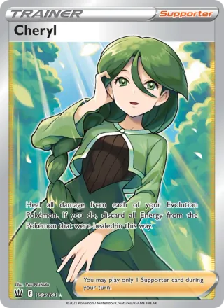 Cheryl #159 · Battle Styles Pokémon card