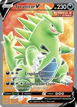 Tyranitar V · Battle Styles Pokémon card