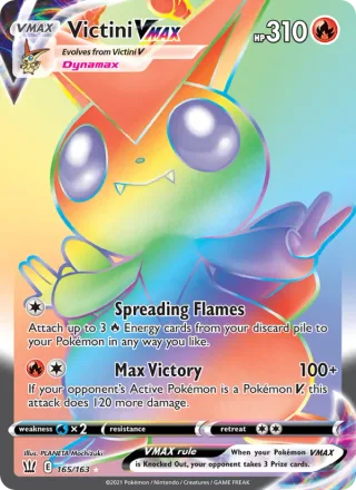Victini VMAX #165 · Battle Styles Pokémon card