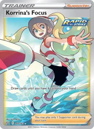 Korrina's Focus #160 · Battle Styles Pokémon card