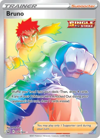 Bruno #172 · Battle Styles Pokémon card