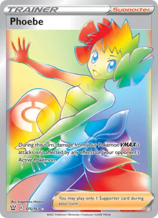 Phoebe #175 · Battle Styles Pokémon card