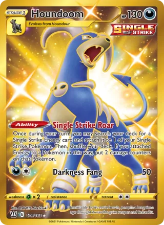 Houndoom #179 · Battle Styles Pokémon card