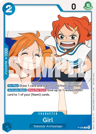 Girl (OP14 Release Event) #P-096-op14-release-event · One Piece Promotion Cards One Piece card