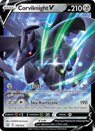 Corviknight V #109 · Battle Styles Pokémon card
