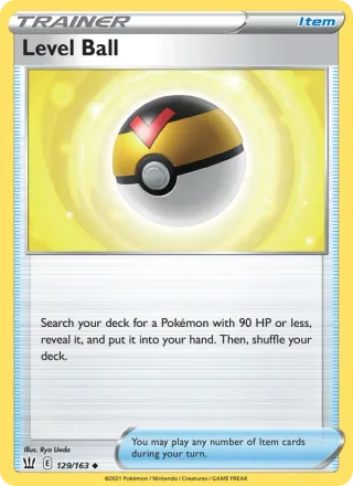 Level Ball #129 · Battle Styles Pokémon card