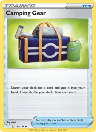 Camping Gear #122 · Battle Styles Pokémon card