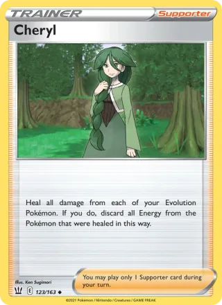 Cheryl #123 · Battle Styles Pokémon card