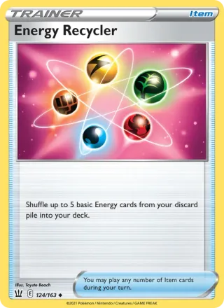 Energy Recycler #124 · Battle Styles Pokémon card