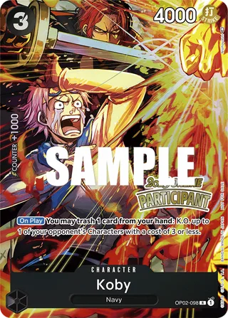 DON!! Card (Koby) (Double Pack Set Vol. 7) #don-card-koby-double-pack-set-vol-7 · A Fist of Divine Speed One Piece card