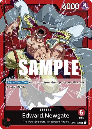 Edward.Newgate #OP02-001 · Paramount War One Piece card