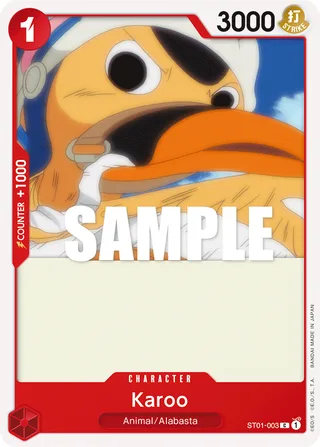 Karoo #ST01-003 · ST-01: Starter Deck 1 Straw Hat Crew (Super Pre-Release Edition) One Piece card