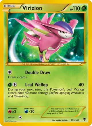 Virizion #103 · Plasma Blast Pokémon card