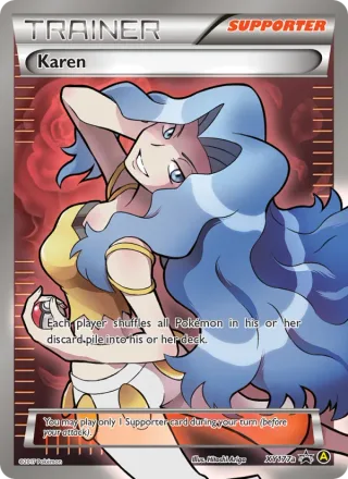 Karen #XY177a · XY Black Star Promos Pokémon card