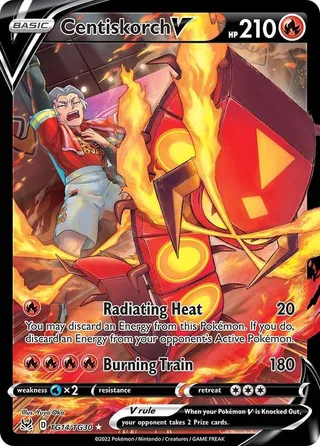 Centiskorch V #TG14 · Lost Origin Trainer Gallery Pokémon card