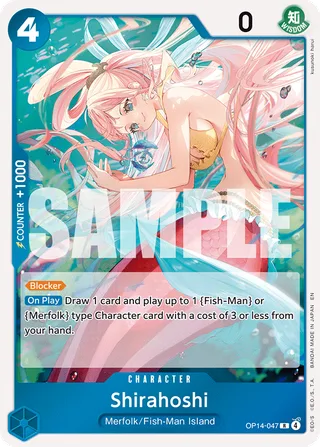 Shirahoshi #OP14-047 · The Azure Sea's Seven One Piece card