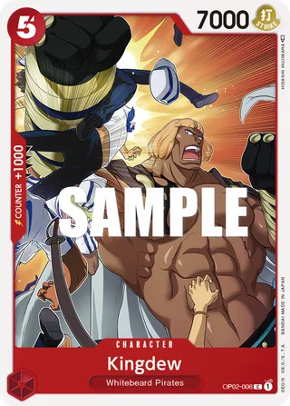 Kingdew #OP02-006 · Paramount War Pre-Release Cards One Piece card