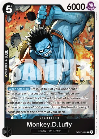 Monkey.D.Luffy #OP07-091 · 500 Years in the Future One Piece card
