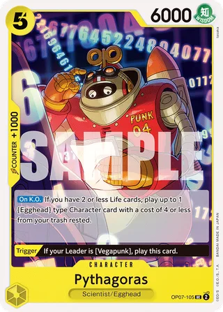 Pythagoras #OP07-105 · 500 Years in the Future Pre-Release Cards One Piece card
